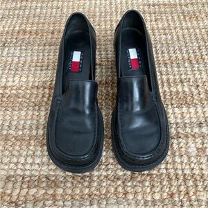 Tommy Hilfiger Classic Black platform loafers